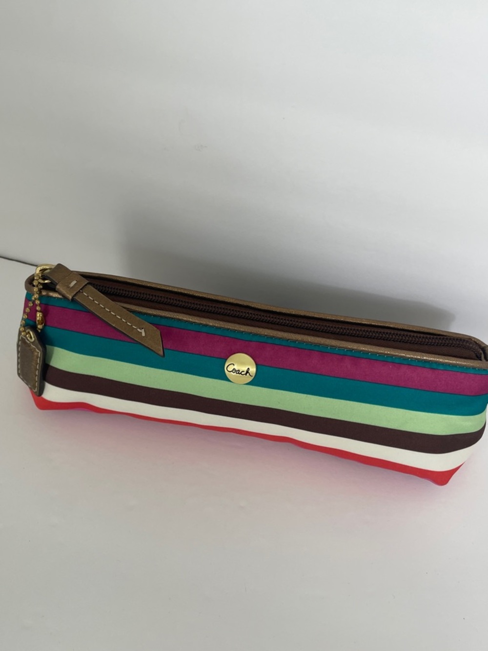 Coach Vintage Legacy Stripe Pouch - Picture 6 of 9